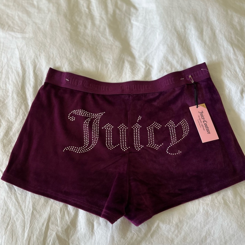Juicy Couture Bling Velour OG shorts NWT